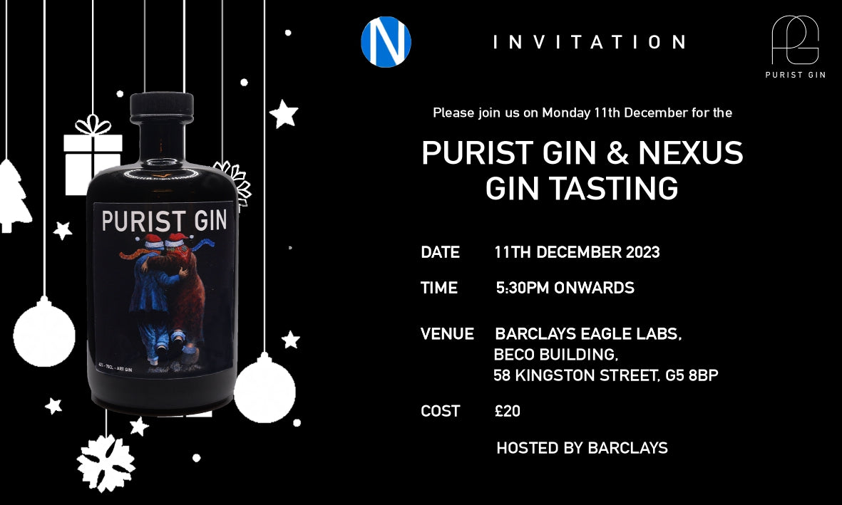 Booking- Nexus Gin Tasting with Purist Gin